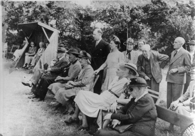 Club Members at an Exhibition Match during WW2