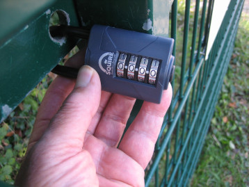 padlock on the gate